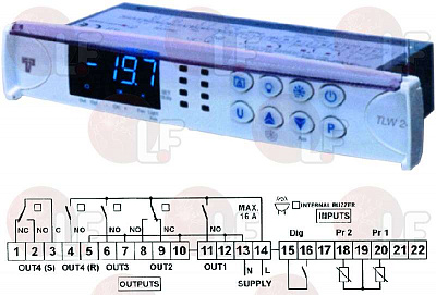 CONTROLLER TLW24RRR 230V NTC/PTC