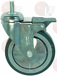 AXLE SWIVELLING WHEEL WITH BRAKE