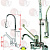WALL MOU.TWO-HOLE SINGLE-LEVER 89507/2
