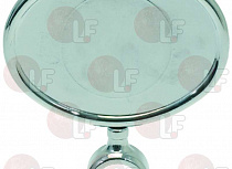 OVAL HORIZONTAL CHROMEPL. BADGE HOLDER