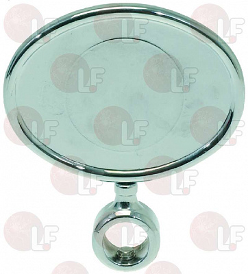 OVAL HORIZONTAL CHROMEPL. BADGE HOLDER