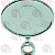 OVAL HORIZONTAL CHROMEPL. BADGE HOLDER