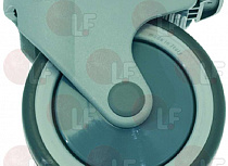 SWIVELLING WHEEL WITH BRAKE