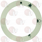 SELF-STICKING DISK WITH PILOT SYMBOL
