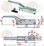 LH-RH CATCH WITHOUT LOCK 791 CR