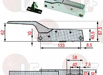 LH-RH CATCH WITHOUT LOCK 791 CR