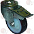 SWIVELLING WHEEL WITH BRAKE