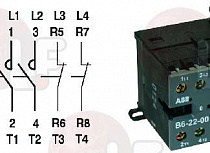 CONTACTOR ABB B6-22-00 9A 230V 50/60Hz