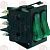 GREEN DOUBLE SWITCH 16A 250V