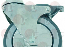 AXLE SWIVELLING WHEEL WITH BRAKE