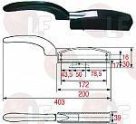 RH-LH CELL HANDLE WITHOUT LOCK 3025 RH-LH CELL HANDLE WITHOUT LOCK 3025