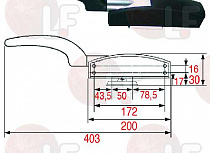 RH-LH CELL HANDLE WITHOUT LOCK 3025