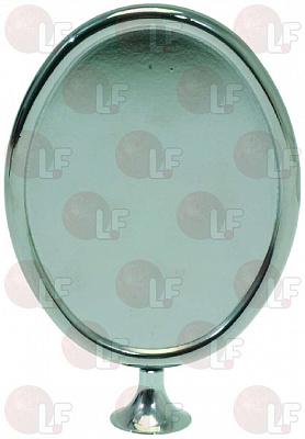 OVAL VERTICAL CHROMEPL. BADGE HOLDER