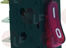 RED MONOPOLAR SWITCH 16A 250V