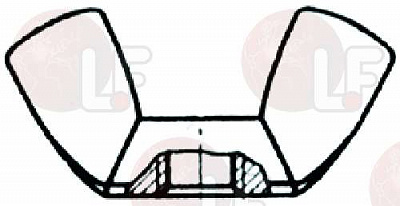 S/STEEL FINNED NUT M6 DIN 315 - 200 PCS