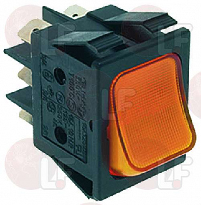 YELLOW MOMENTARY SWITCH 250V