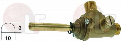 GAS COCK WITHOUT SAFETY DEVICE