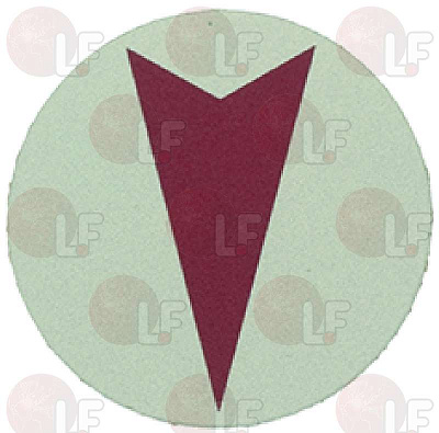 SELF-STICK DISK WITH ARROW SYMBOL ? 42 m