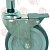 AXLE SWIVELLING WHEEL WITH BRAKE