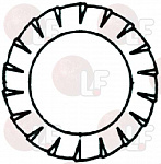EXT. TOOTH. WASHER ? 3x6x0.4 мм - 200PCS EXT. TOOTH. WASHER ? 3x6x0.4 мм - 200PCS