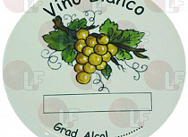 ROUND CERAMIC BADGE "����� WINE"