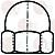 S/STEEL EXAGONAL BLIND NUT M5-200PCS