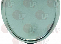 OVAL VERTICAL CHROMEPL. BADGE HOLDER