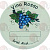 ROUND CERAMIC BADGE "RED WINE"
