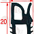 CARRIAGE SEALING GASKET 1000 ��