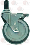 AXLE SWIVELLING WHEEL WITH BRAKE