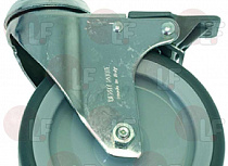 AXLE SWIVELLING WHEEL WITH BRAKE