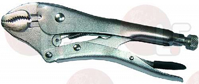 LOCKING PLIERS WITH CONCAVE JAWS