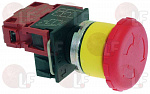 STOP PUSH BUTTON WITH RED BLOCK NC