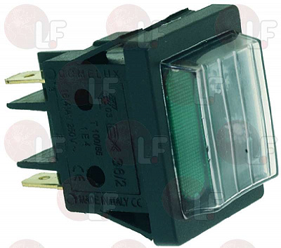 GREEN UNIPOLAR SWITCH 250V 16A